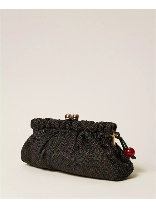 Borsa clutch in rafia con charm Twinset TWINSET | 261TD828000006