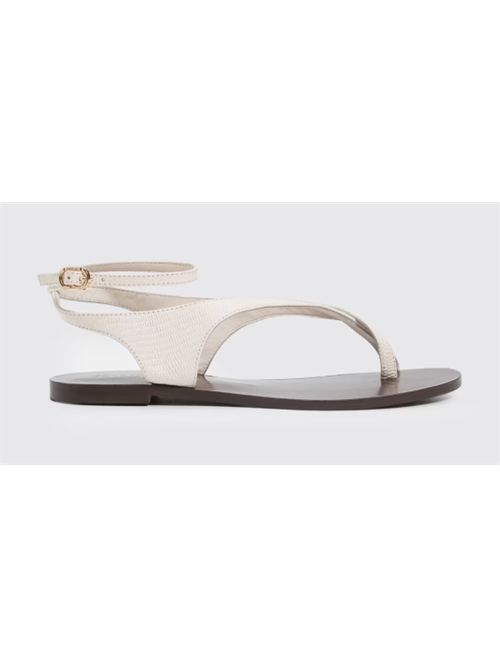 Sandalo ad infradito in pelle stampa lucertola Twinset TWINSET | 261TGT01613533
