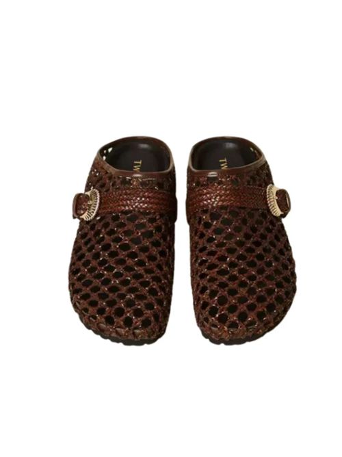Sandali slide con intrecci Twinset TWINSET | 261TGT03612110