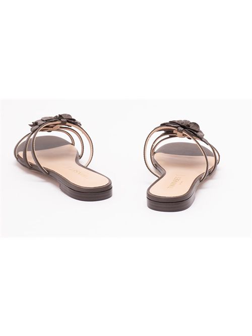Sandalo basso infradito con fiore Twinset TWINSET | 261TGT08412110