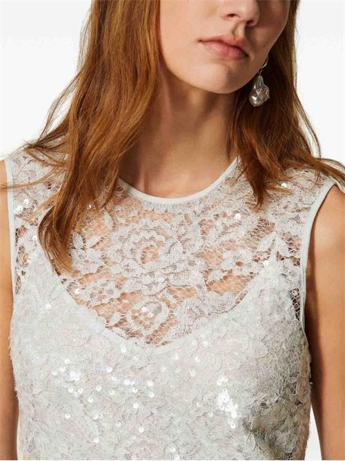 Mini abito in pizzo ricamato con paillettes TWINSET TWINSET | 261TP263113162