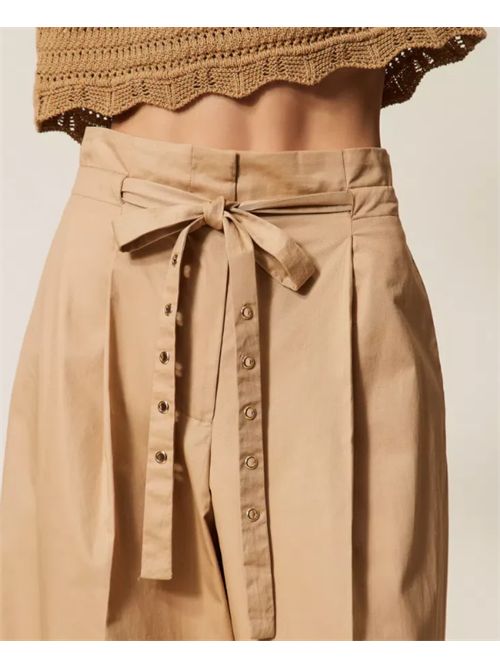 Pantalone palazzo con pieghe Twinset TWINSET | 261TT201412145