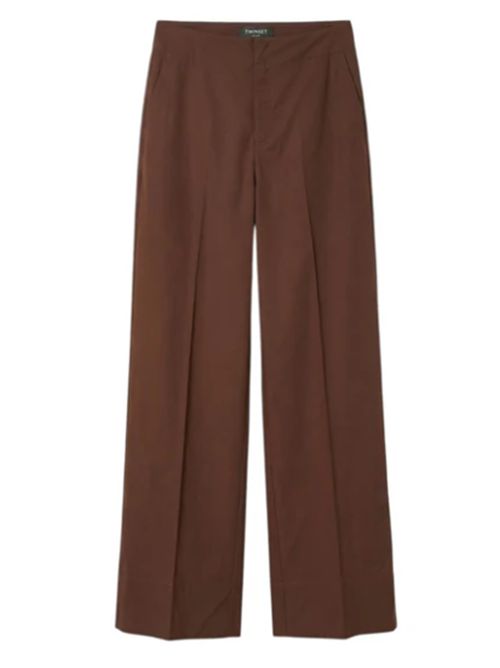 Pantalone in cotone a gamba larga Twinset TWINSET | 261TT215012110