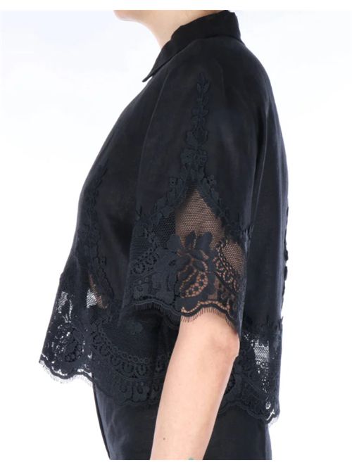 Camicia bpxi con pizzo intarsiato Twinset TWINSET | 261TT218100006