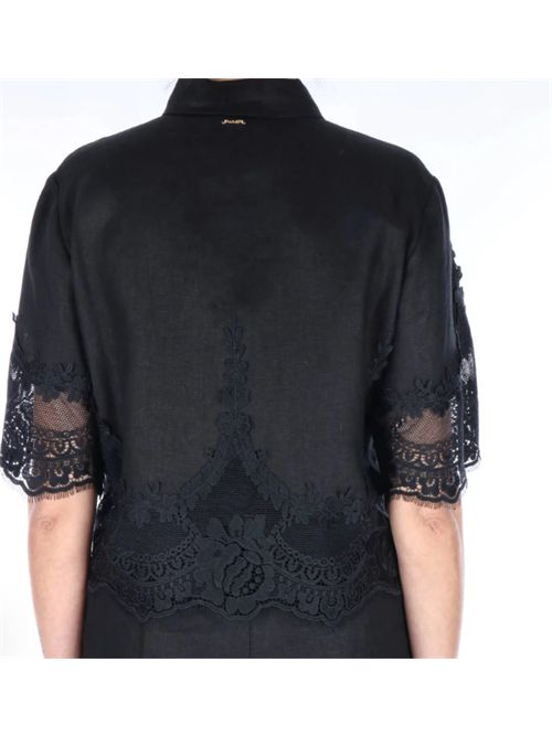 Camicia bpxi con pizzo intarsiato Twinset TWINSET | 261TT218100006