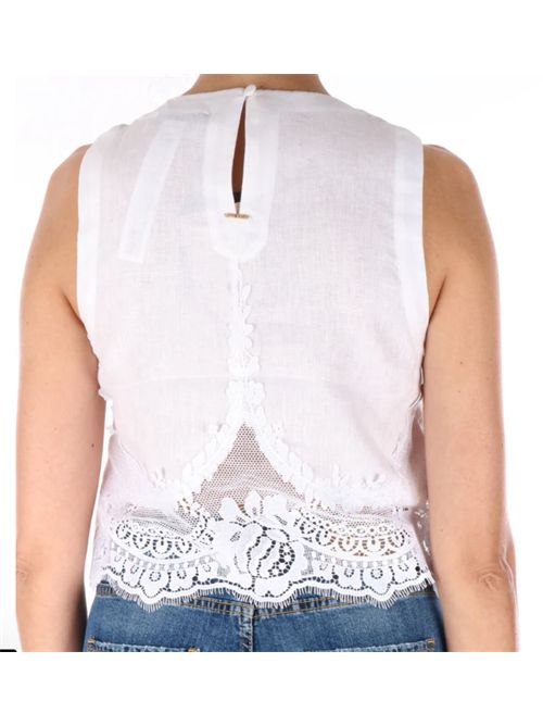 Top con pizzo intarsiato Twinset TWINSET | 261TT218200001