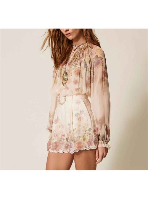 Blusa in creponne a fiori Twinset TWINSET | 261TT256213588