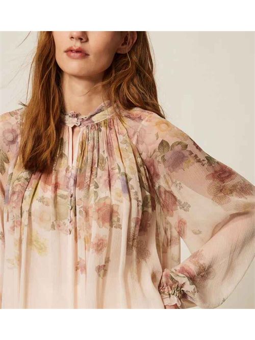 Blusa in creponne a fiori Twinset TWINSET | 261TT256213588