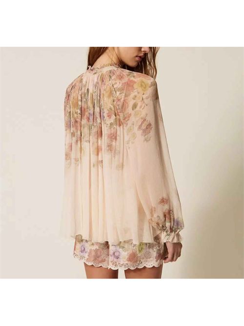 Blusa in creponne a fiori Twinset TWINSET | 261TT256213588