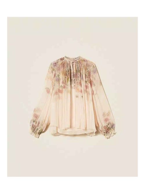 Blusa in creponne a fiori Twinset TWINSET | 261TT256213588