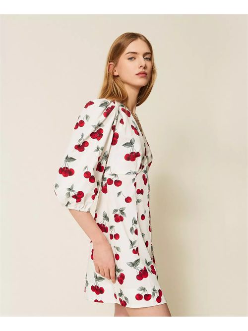Abito corto in popeline con stampa ciliegie Twinset TWINSET | 261TT259213501