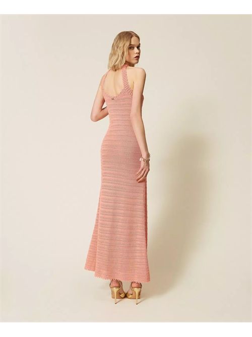 Abito lungo in maglia con crochet Twinset TWINSET | 261TT306013448