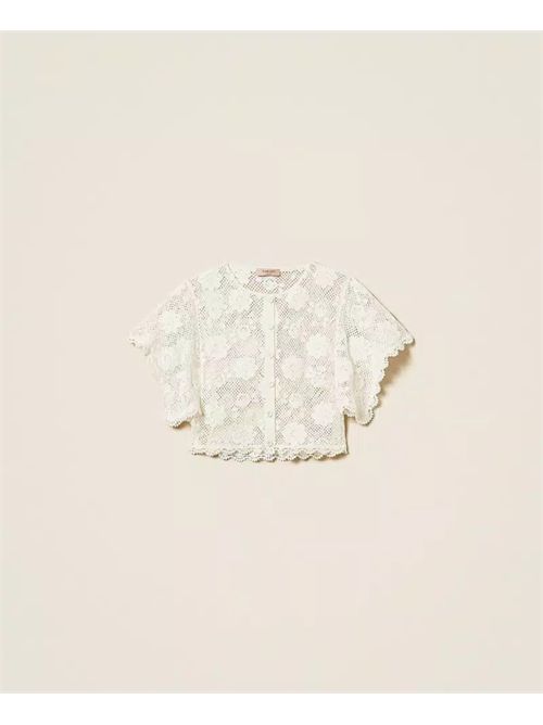 Giacchina in maglia con motivo floreale Twinset TWINSET | 261TT316100282