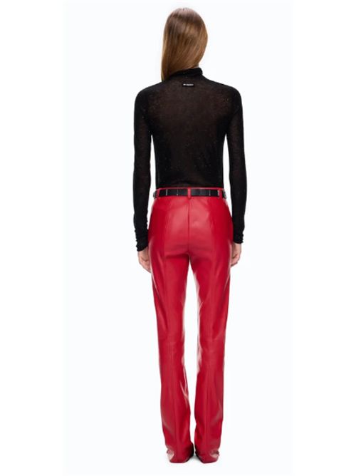 Maglia aderente a collo alto con micro paillettes Moss Pinko PINKO | 105821-A2PMZ99