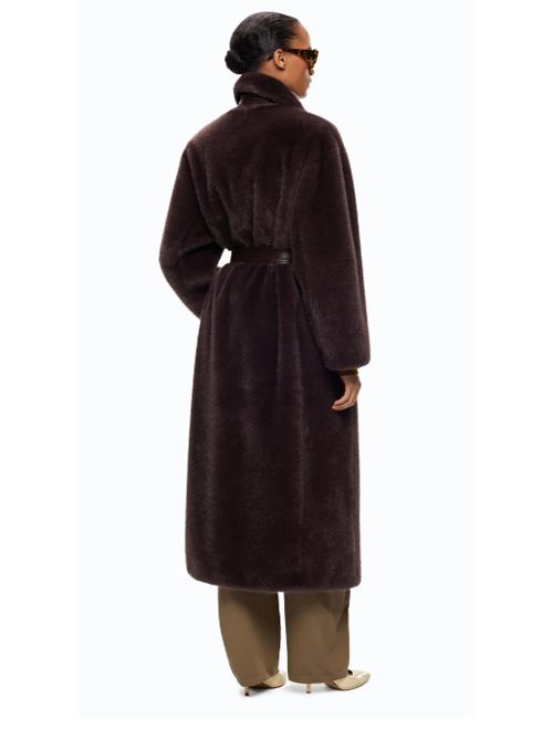 Cappotto lungo effetto pelliccia con cintura Calendula Pinko PINKO | 107168-A3FKL72