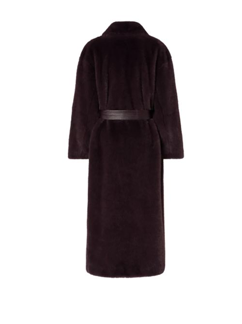 Cappotto lungo effetto pelliccia con cintura Calendula Pinko PINKO | 107168-A3FKL72