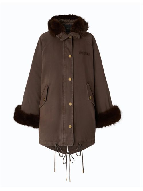 Parka in cotone con dettagli effetto pelliccia Patria Pinko PINKO | 107231-A3GVL64