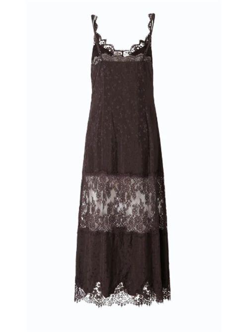 Abito sottoveste midi con fasce in pizzo Aster Pinko PINKO | 107347-A3FCL72