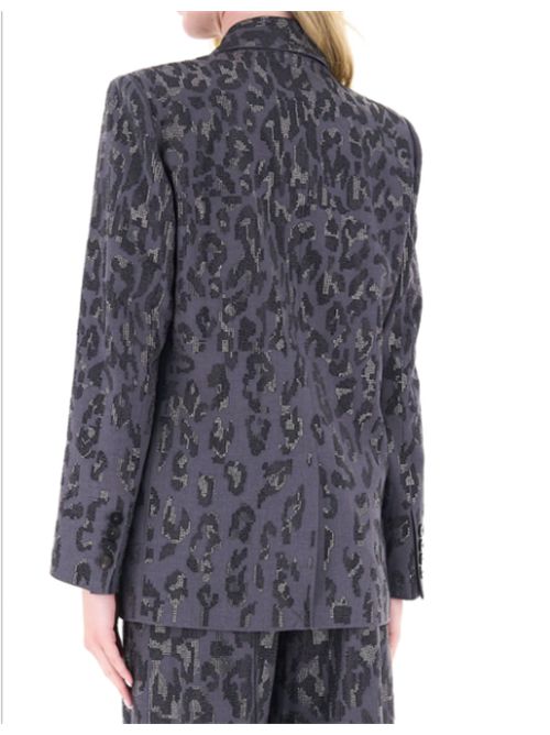 Giacca doppiopetto con strass e motivo Jaguar Pinko PINKO | 107519-A3GOI90