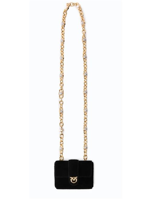 Collana tascabile in pelle scamosciata con porta carte e tracolla gioiello Pinko PINKO | 107643-A0F6Z99Y