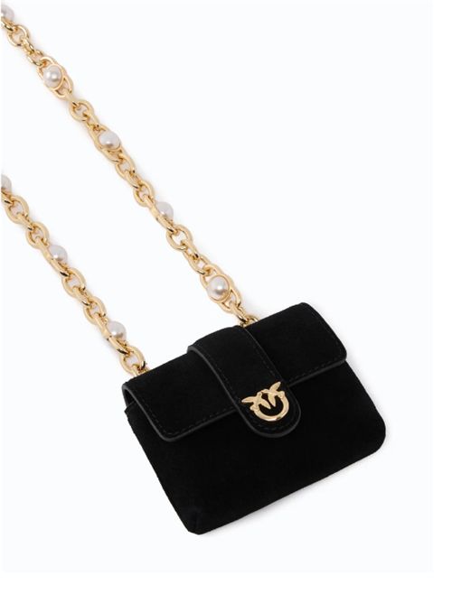 Collana tascabile in pelle scamosciata con porta carte e tracolla gioiello Pinko PINKO | 107643-A0F6Z99Y