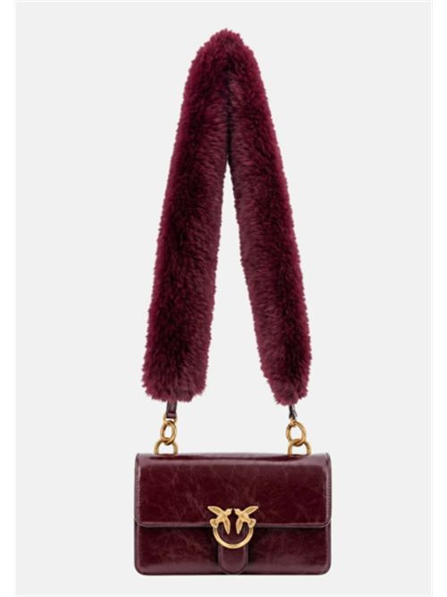 Borsa a tracolla LOVE ONE MINI LIGHT IMITATION FUR con doppia tracolla, di cui una effetto pelliccia Pinko PINKO | 107676-A3LPW34Q