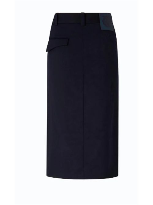 Gonna longuette in diagonale in misto lana Marzemino Pinko PINKO | 107713-A3MSG03