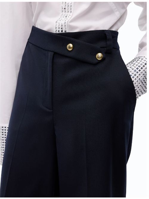 Bermuda in tessuto elasticizzato in diagonale misto lana Merlot Pinko PINKO | 107714-A3MSG03