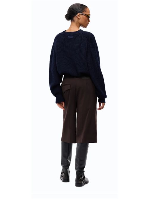 Bermuda in tessuto elasticizzato in diagonale misto lana Merlot PINKO | 107714-A3MSM04