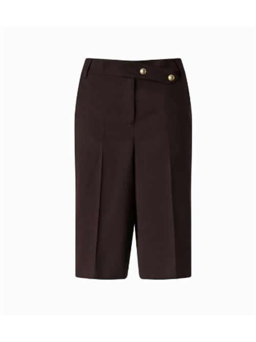 Bermuda in tessuto elasticizzato in diagonale misto lana Merlot PINKO | 107714-A3MSM04