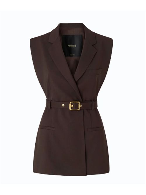 Giacca gilet aperta ai lati con cintura Nuraqus Pinko PINKO | 107727-A3MSM04
