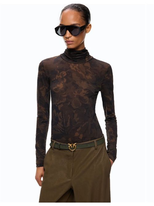 Maglia dolcevita con stampa camouflage floreale Brendola Pinko PINKO | 107735-A3MTSD3
