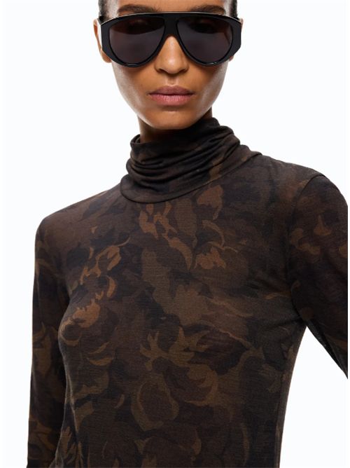 Maglia dolcevita con stampa camouflage floreale Brendola Pinko PINKO | 107735-A3MTSD3