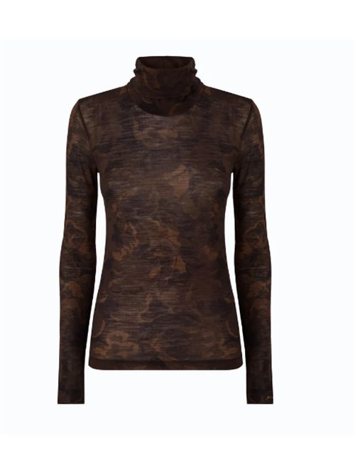 Maglia dolcevita con stampa camouflage floreale Brendola Pinko PINKO | 107735-A3MTSD3