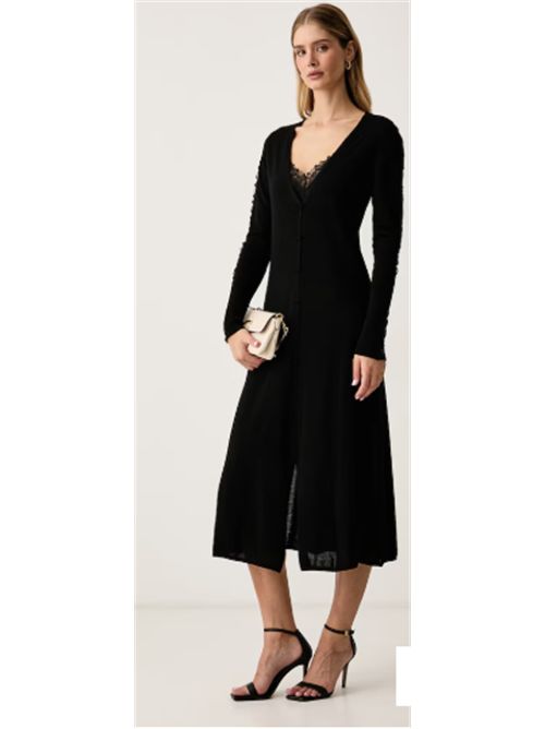 Abito midi in lana con dettagli in pizzo Ululato Pinko PINKO | 107772-A3O1Z99