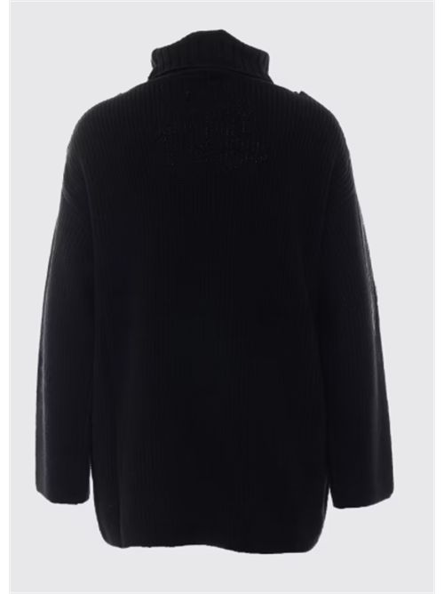 Dolcevita in misto lana con spalle scese e applicazione di frange Camaro Pinko PINKO | 107832-A3ONZ99
