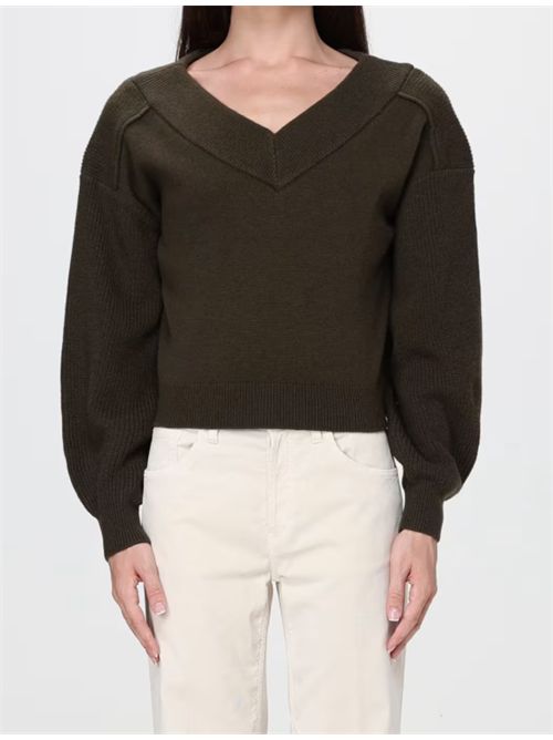 Maglia in pura lana con scollo a V e spalle cadute Ringhio Pinko PINKO | 107874-A3P4X18