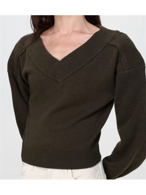 Maglia in pura lana con scollo a V e spalle cadute Ringhio Pinko PINKO | 107874-A3P4X18