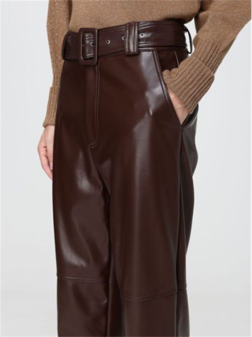 Pantalone in pelle con cintura Twinset TWINSET | 262TP205113411