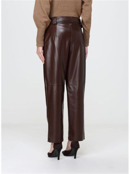 Pantalone in pelle con cintura Twinset TWINSET | 262TP205113411