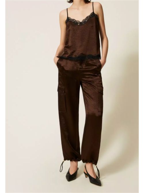 Pantalone cargo in rasoTwinset TWINSET | 262TP210113411