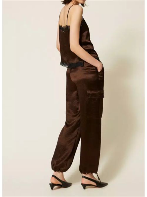 Pantalone cargo in rasoTwinset TWINSET | 262TP210113411