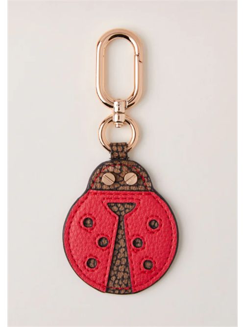 Portachiavi di pelle e tela Coccinella Borbomese Borbonese | 910757Y24