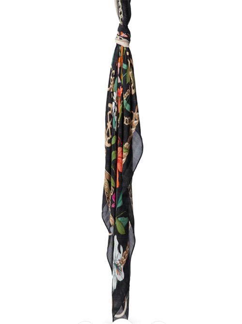 Foulard con stampa floreale e dettagli a catena Guess GUESS | AW5346-POL03BLA