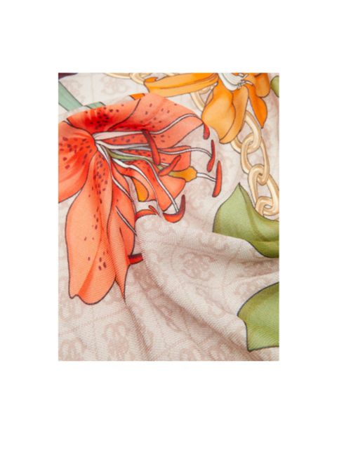 Foulard con stampa floreale e dettagli a catena Guess GUESS | AW5346-POL03CRE