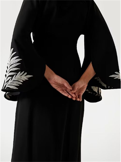 ABITO ANGELE DRESS LONG LS LUNGO GUESS GUESS | W5YK1A-WHCU2JBLK