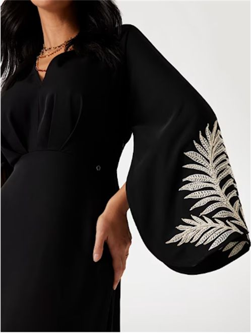 ABITO ANGELE DRESS LONG LS LUNGO GUESS GUESS | W5YK1A-WHCU2JBLK