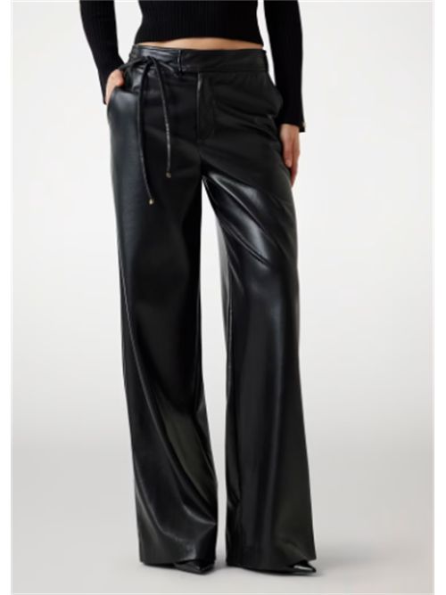 GLADYS LEG PANT PANTALONI WIDE GUESS MARCIANO | 5BGB08-7389AJBLK