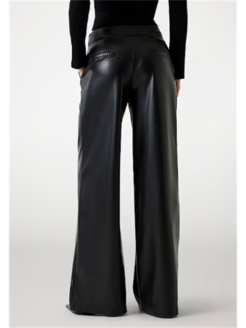 GLADYS LEG PANT PANTALONI WIDE GUESS MARCIANO | 5BGB08-7389AJBLK