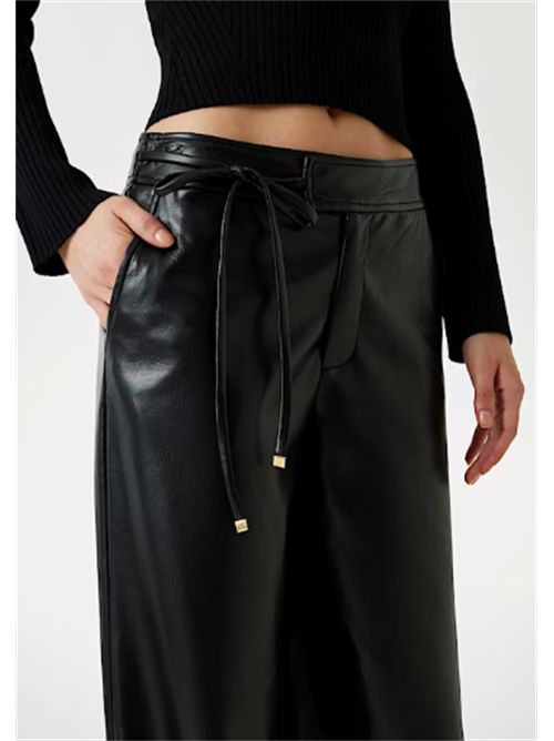 GLADYS LEG PANT PANTALONI WIDE GUESS MARCIANO | 5BGB08-7389AJBLK